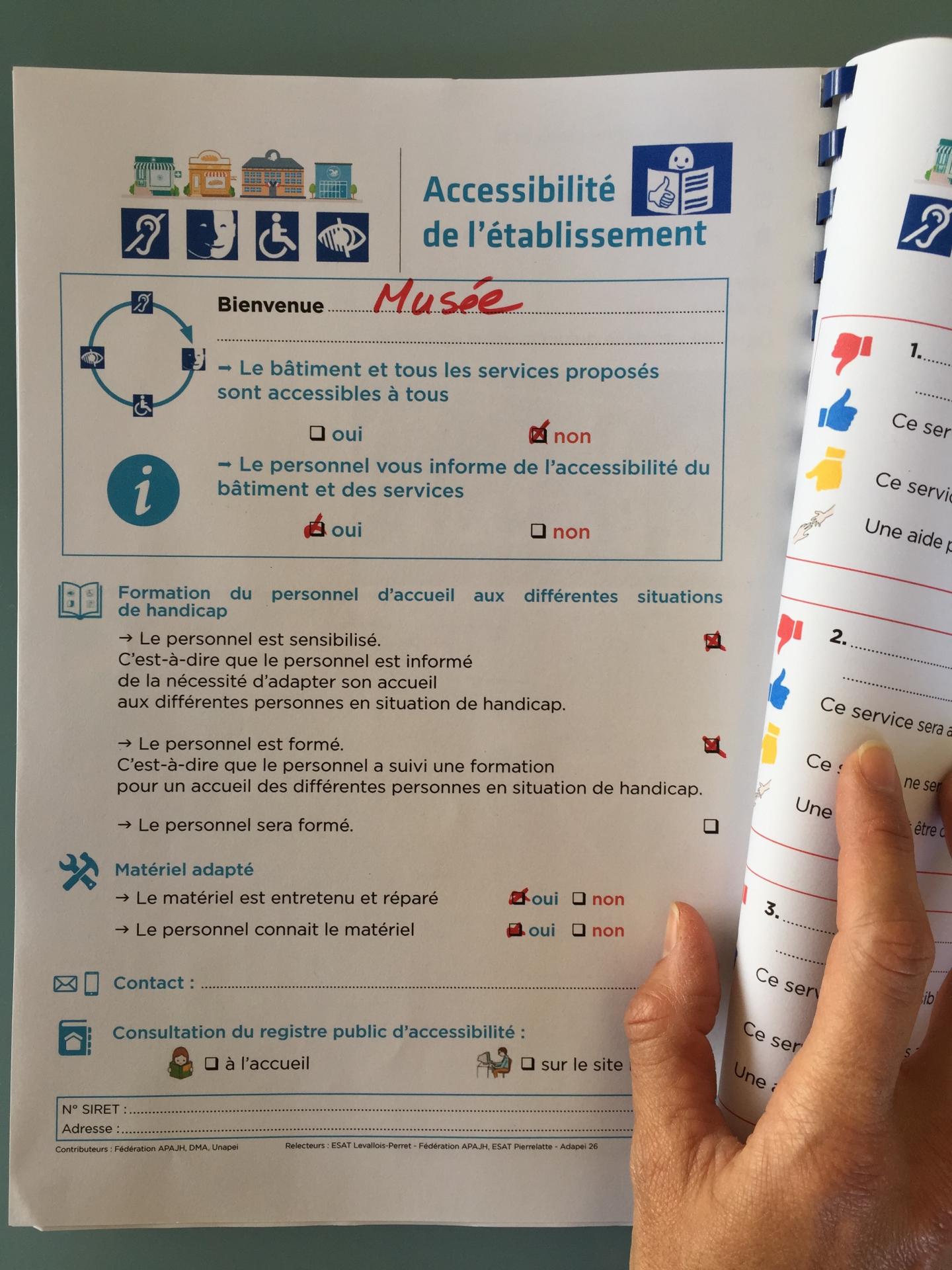 Registre accessibilité