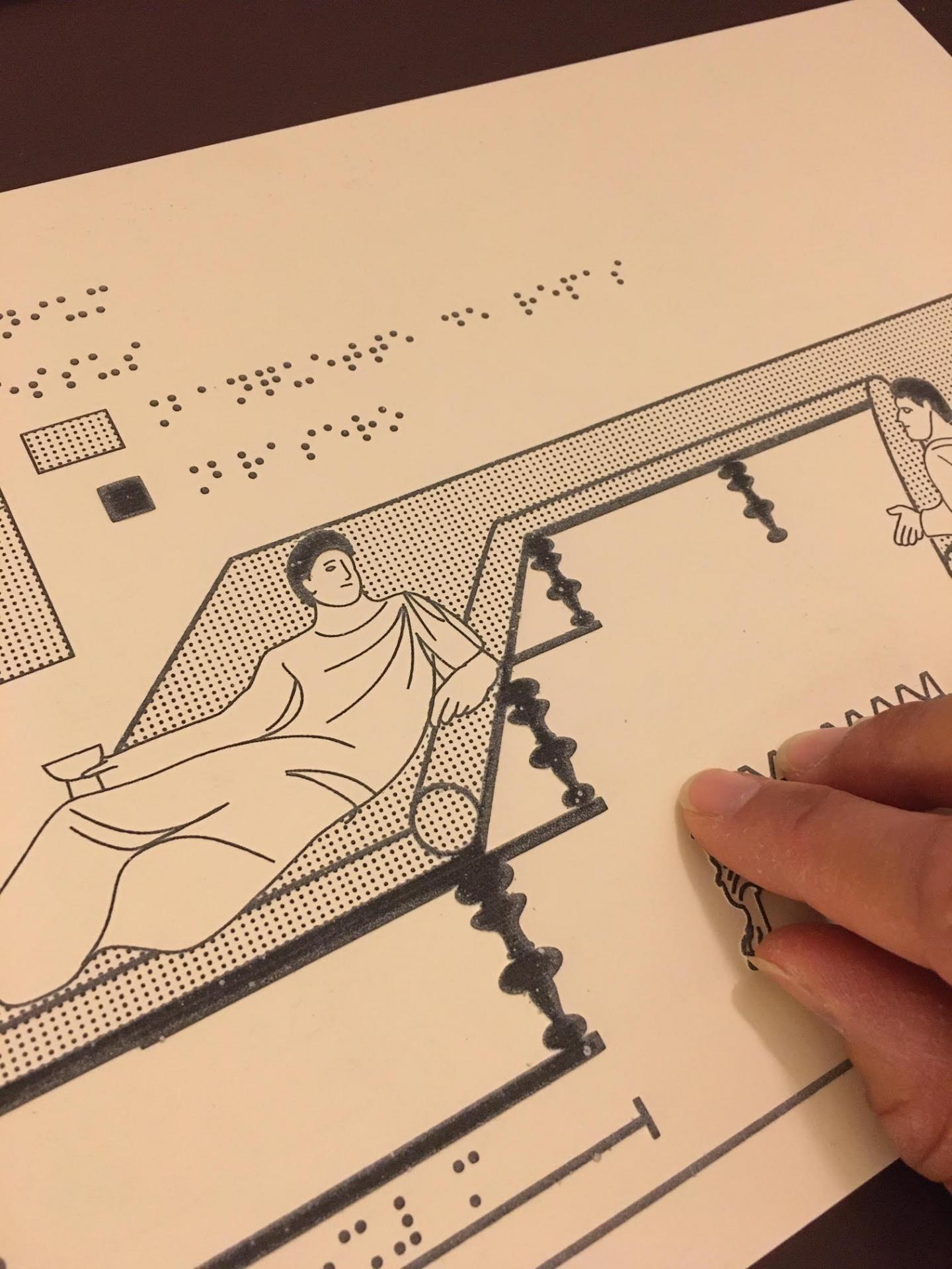 Image tactile triclinium